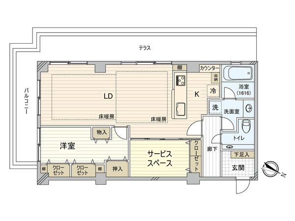 NK麹町コータース 間取図(平面図)