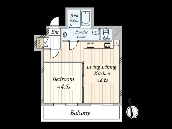 カテリーナ代々木 間取図(平面図) 間取図(平面図)