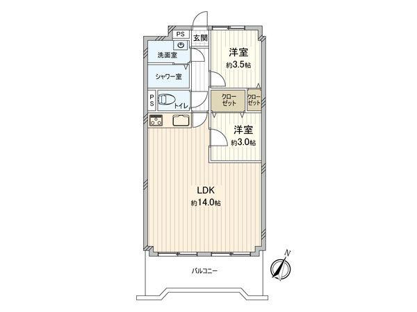 北新宿サマリヤマンション 間取図(平面図)