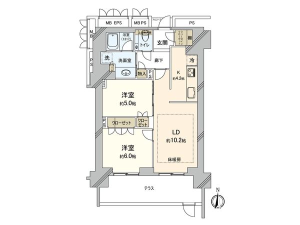 ジオ御苑内藤町 間取図(平面図) ジオ御苑内藤町 間取図(平面図)
