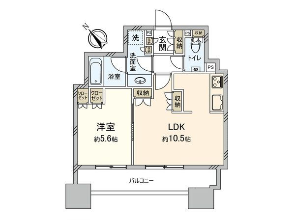 パークタワー渋谷本町 間取図(平面図)