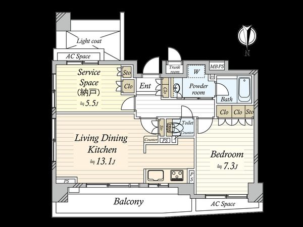 クリオ新宿戸山壱番館 間取図(平面図) クリオ新宿戸山壱番館 間取図(平面図)