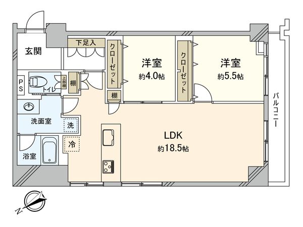 シャンボール新宿御苑前 間取図(平面図)