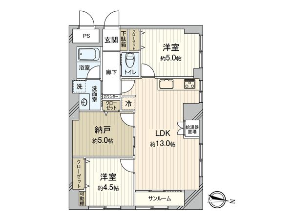 パールハイツ笹塚 間取図(平面図)