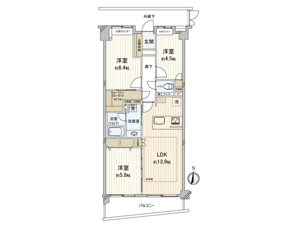 レジェンド中野ガーデン 間取図(平面図)