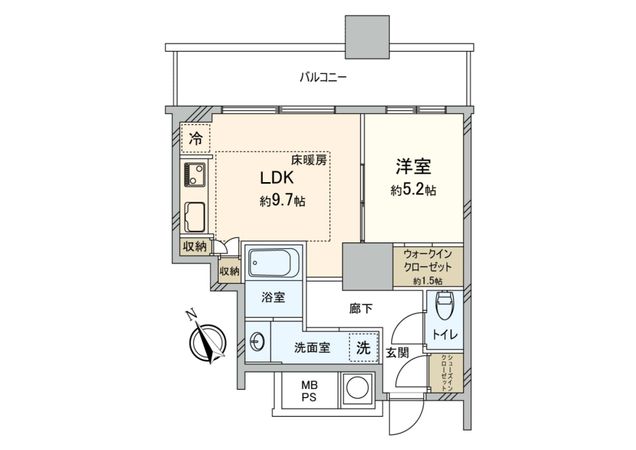 ザ・パークハウス西新宿タワー60 間取図(平面図)