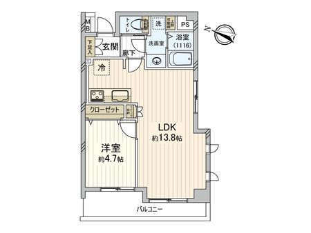 ラグジュアリーアパートメント西新宿 間取図