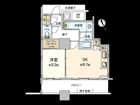 ザ・パークハウス西新宿タワー60 間取図