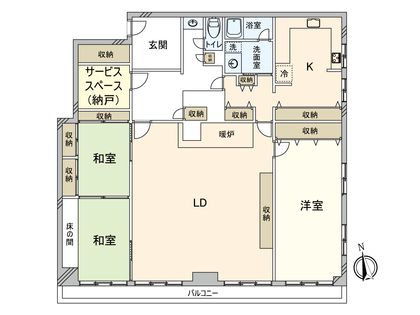 ローヤルマンション新宿 間取図(平面図)