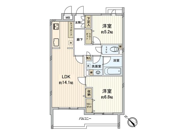 藤和シティホームズ代々木 間取図(平面図)