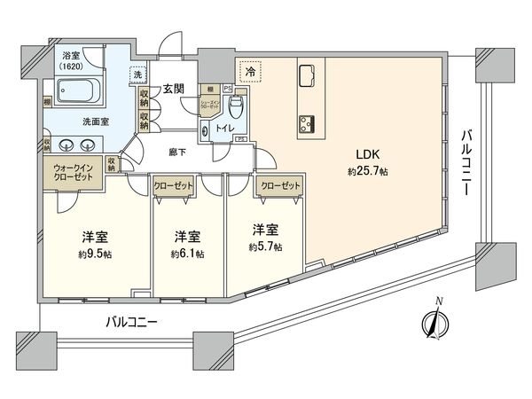コンシェリア西新宿TOWER’S WEST 間取図(平面図) コンシェリア西新宿TOWER’S WEST 間取図(平面図)