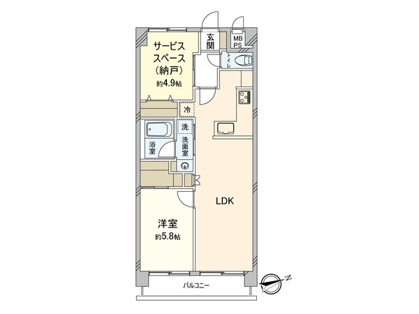 グローイン新宿御苑 間取図(平面図) 間取図(平面図)
