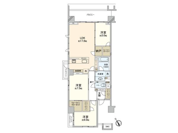 ガーデンヒルズ四ツ谷迎賓の森 間取図(平面図) ガーデンヒルズ四ツ谷迎賓の森 間取図(平面図)