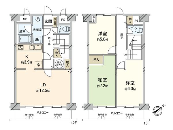 アルテール新宿 間取図(平面図) アルテール新宿 間取図(平面図)