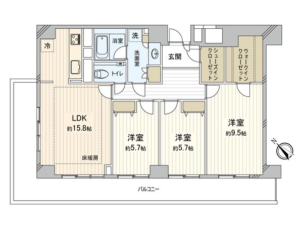 ファミール西新宿 間取図(平面図) ファミール西新宿 間取図(平面図)