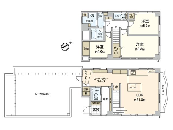 コートリィ 間取図(平面図) コートリィ 間取図(平面図)