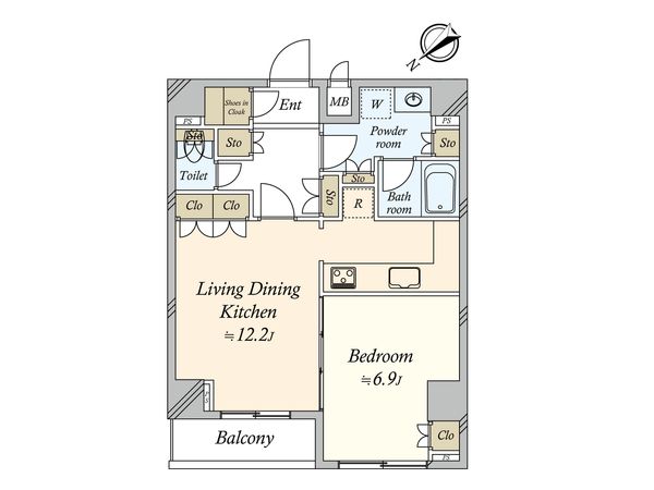 PARKLANE渋谷本町 間取図(平面図) PARKLANE渋谷本町 間取図(平面図)