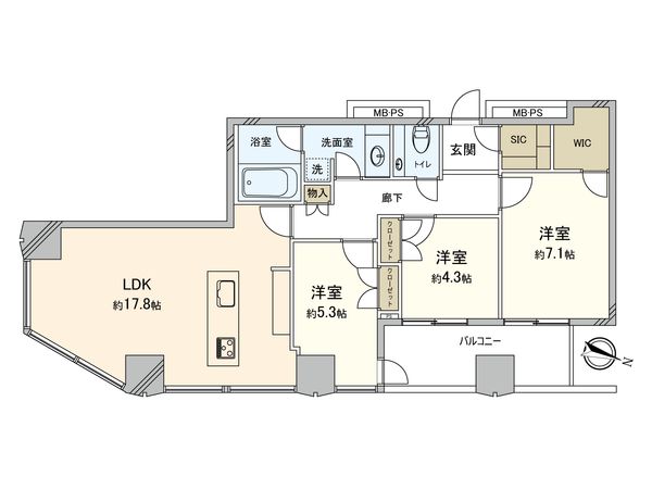 シティタワー新宿新都心 間取図(平面図) シティタワー新宿新都心 間取図(平面図)