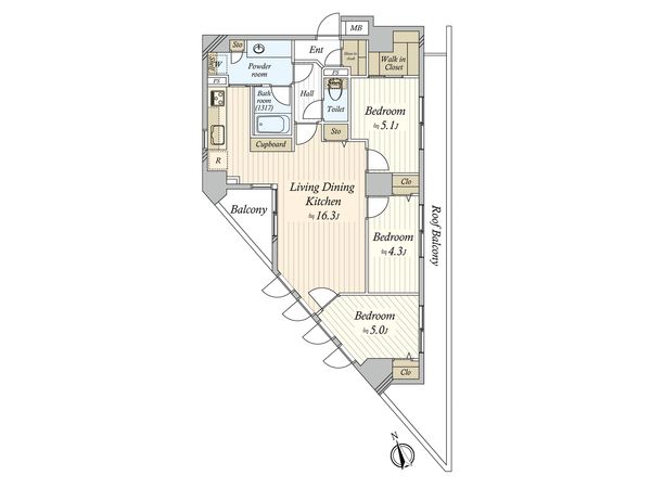 ヴィア・シテラ新宿 間取図(平面図) ヴィア・シテラ新宿 間取図(平面図)