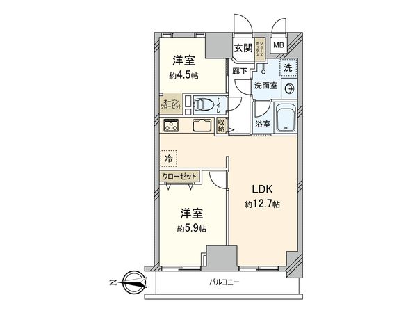 フローレンスパレス笹塚 間取図(平面図) フローレンスパレス笹塚 間取図(平面図)