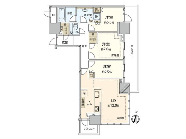 パークタワー西新宿 間取図(平面図) パークタワー西新宿 間取図(平面図)