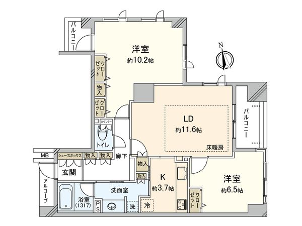 東新宿レジデンシャルタワー 間取図(平面図) 間取図(平面図)
