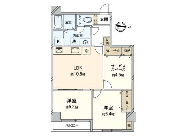 シティハウス西大久保 間取図(平面図) シティハウス西大久保 間取図(平面図)