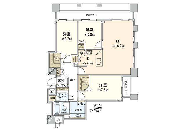 ファミール新宿グランスィートタワー 間取図(平面図) ファミール新宿グランスィートタワー 間取図(平面図)