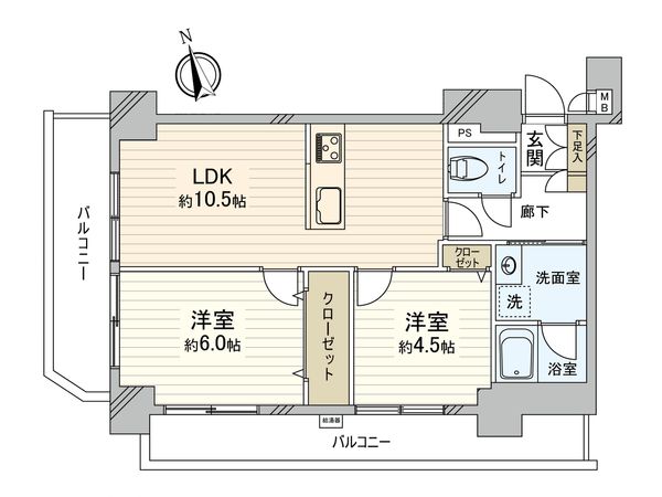 ライオンズマンション新宿東公園 間取図(平面図) ライオンズマンション新宿東公園 間取図(平面図)