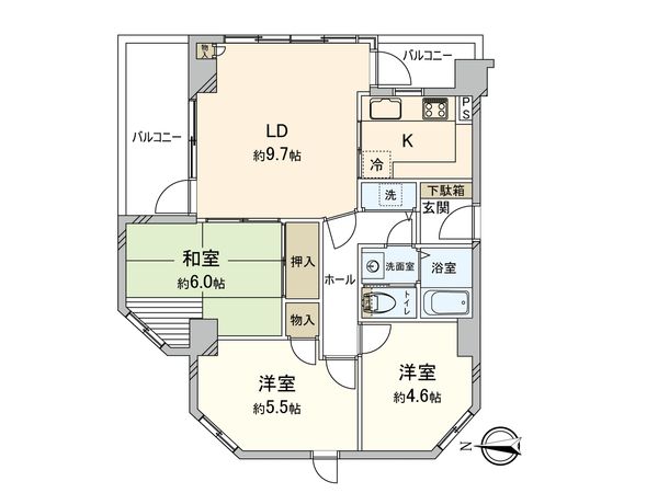 グランドメゾン戸山 間取図(平面図) グランドメゾン戸山 間取図(平面図)