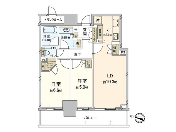 パークタワー西新宿 間取図(平面図) パークタワー西新宿 間取図(平面図)