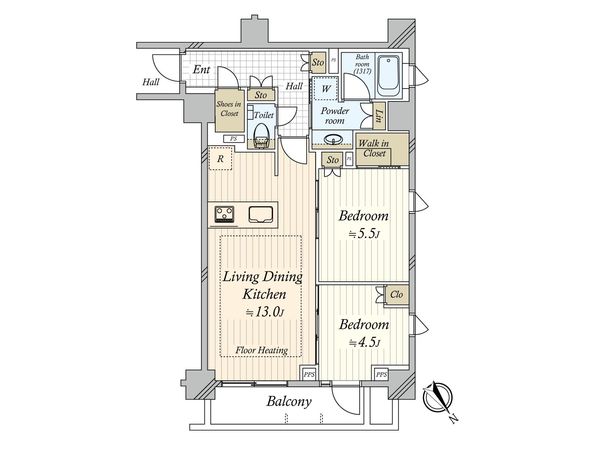 ピアース渋谷本町レジデンス 間取図(平面図) ピアース渋谷本町レジデンス 間取図(平面図)