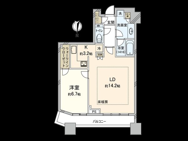 コンシェリア西新宿TOWER’S WEST 間取図(平面図) コンシェリア西新宿TOWER’S WEST 間取図(平面図)