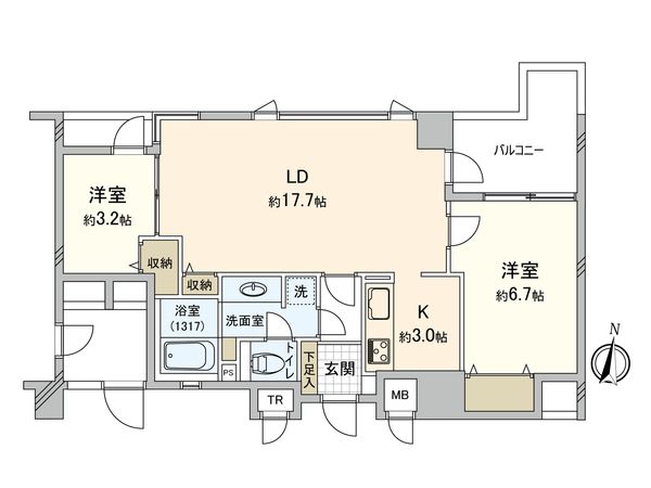 It’s東京フォーサイトスクエア 間取図(平面図) 間取図(平面図)