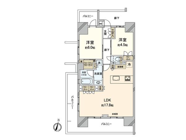 プレシス新宿御苑 間取図(平面図) プレシス新宿御苑 間取図(平面図)