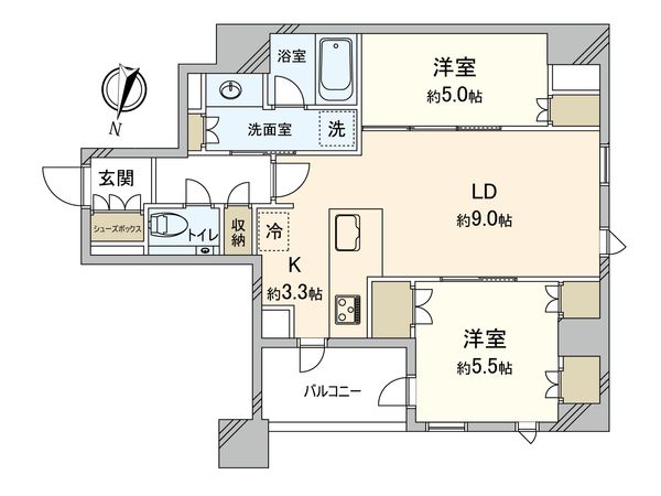 ブランズ代々木参宮橋 間取図(平面図) ブランズ代々木参宮橋 間取図(平面図)