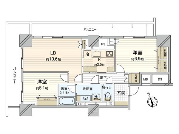 西新宿パークサイドタワー 間取図(平面図) 西新宿パークサイドタワー 間取図(平面図)