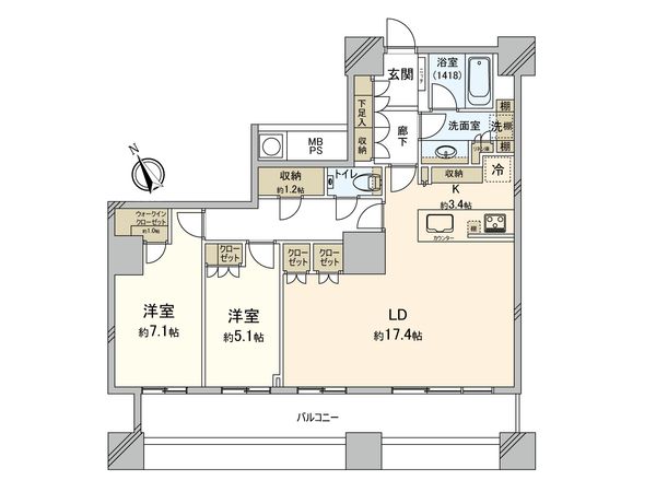 ザ・パークハウス西新宿タワー60 間取図(平面図) ザ・パークハウス西新宿タワー60 間取図(平面図)