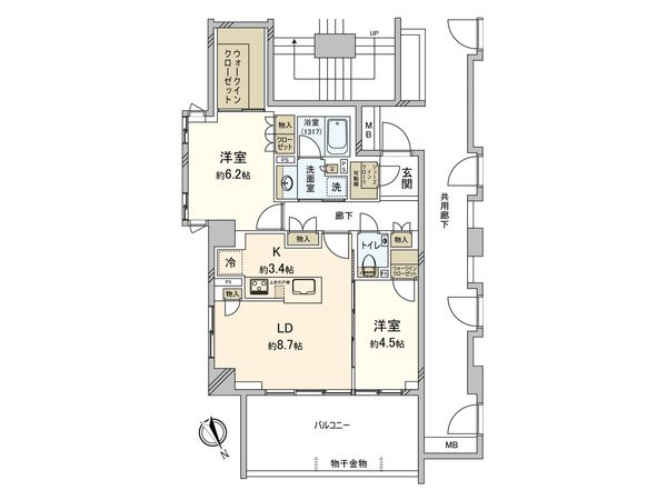 リビオレゾン渋谷笹塚 間取図(平面図) リビオレゾン渋谷笹塚 間取図(平面図)