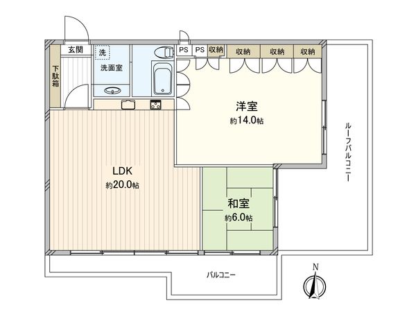 マルモール代々木 間取図(平面図)
