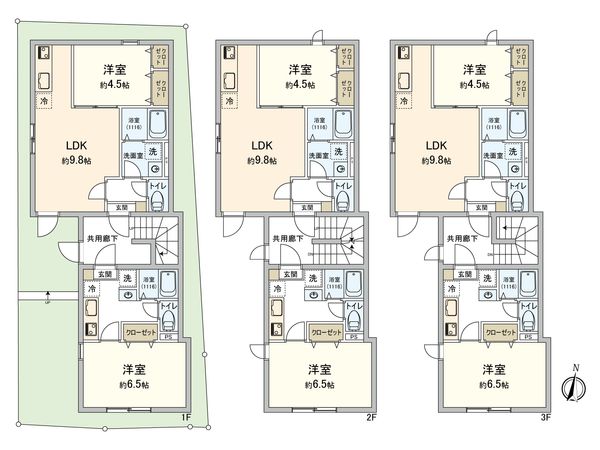 板橋区熊野町 アパート 間取図(平面図)