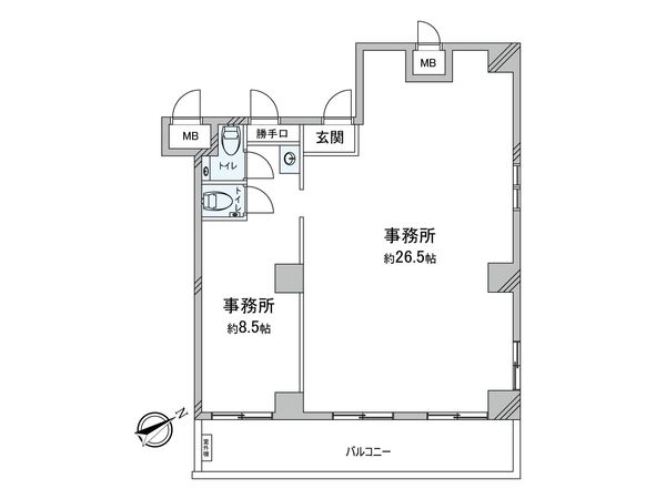 新宿ダイカンプラザシティーⅠ 間取図(平面図)