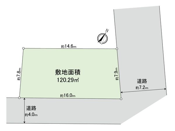 杉並区善福寺1丁目 土地 区画図 杉並区善福寺1丁目 土地 区画図