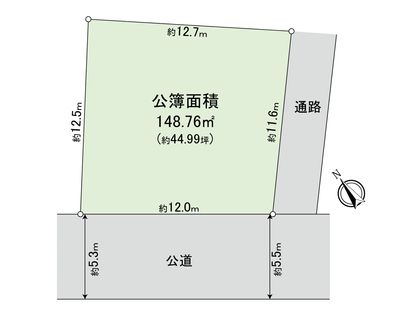 渋谷区本町4丁目 土地 区画図
