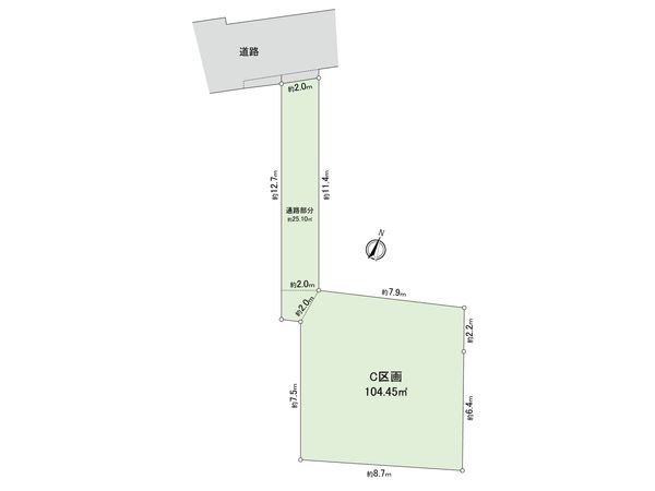 杉並区阿佐谷南3丁目 C区画 区画図 杉並区阿佐谷南3丁目 C区画 区画図