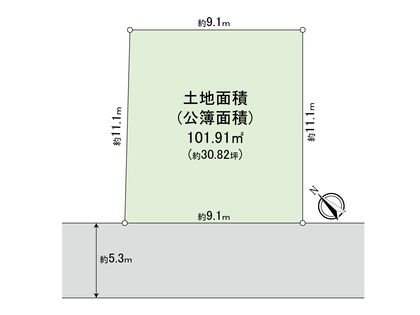 杉並区西荻北4丁目 土地 区画図