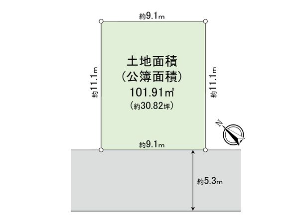 杉並区西荻北4丁目 土地 区画図
