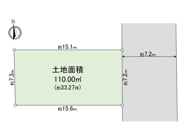 杉並区下井草4丁目 土地 区画図