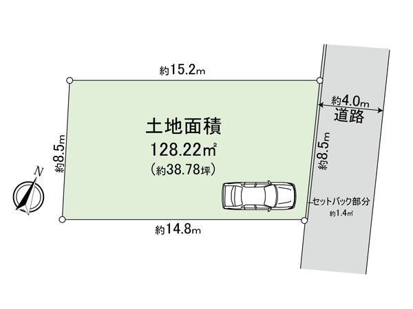 練馬区上石神井2丁目土地 ②区画 区画図