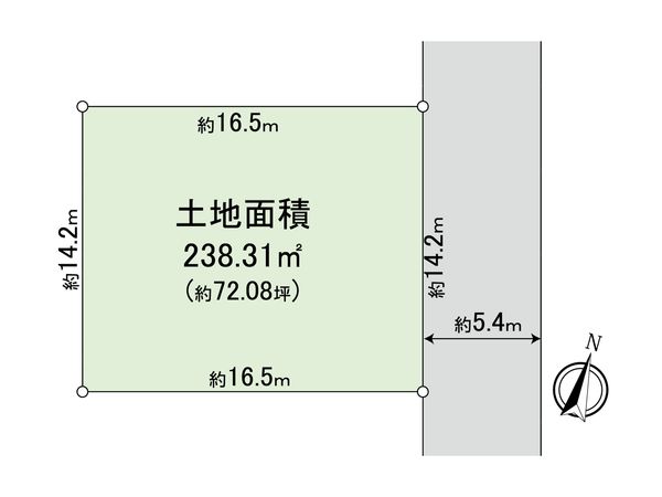 杉並区上井草4丁目 土地 区画図 杉並区上井草4丁目 土地 区画図